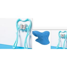 Multifunctional Manual Six-wheel Neck Massager Massage Relieve Roller Massage Tool (Color: Set3)