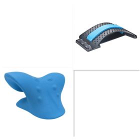 Multifunctional Manual Six-wheel Neck Massager Massage Relieve Roller Massage Tool (Color: Set2)