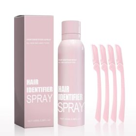 Hair Identifier Spray For Face Shaving, Skin Body Hair Identifying Spray With Razors,Moisturizing And Skin Care Set (Option: default)