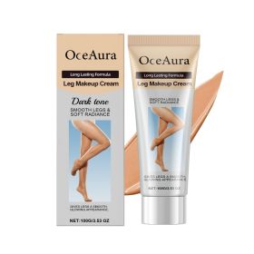 Dark Skin Tone Leg Concealer Foundation Cream Natural Even Leg Color Light Non-sticky (Option: default)