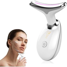Neck Face Massager Face Sculpting Tool 3 Colour Modes and Vibration for Facial Massager for Double Chin (Color: W13535399)