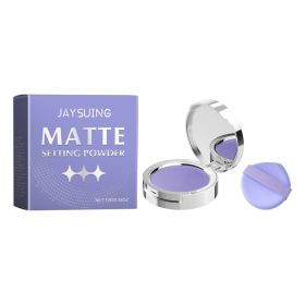 Matte Setting Powder Cake Natural Long Lasting Concealer Oil Control Buildable Flawless (Option: default)