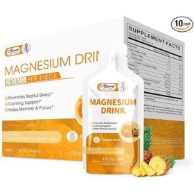 Magnesium Citrate Liquid Magnesium Drink Oral Solution With Vitamin, Zinc & Sodium Bromelain, Essential Magnesium Supplement Support Immune, (Option: default)