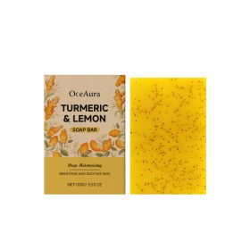 Body Wash Turmeric Lemon Cleansing Soap Gentle Cleansing Whole Refreshing Moisturizing Soap (Option: default)