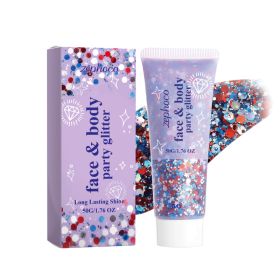 Color Gel Sequin Cream Creative Makeup Natural Colorful Festive Atmosphere Personality Sequin Cream (Option: default)