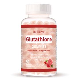 Glutathione Collagen Gummies Grapefruit Flavor (Color: Red)