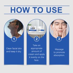 Men's Face Cream Nourishing Hydrating Facial Moisturizer for Smooth Bright Skin Natural (Option: default)