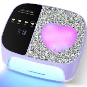 UV LED Nail Lamp Kit For Gel Polish Professional Fast Curing Dryer Light Set With 4 Timer Settings Cordless Rechargeable Nail Art Cure Machine Fo (Option: Purple)