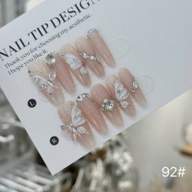 Handmade Wear Armor Fairy Light Luxury Three-dimensional (Option: Pink Prolate Ellipse-XS)