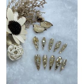 Handmade Wear Nail Luxury Elegant Advanced Heavy Industry Long Manicure (Option: Long Tip-XS)